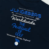 J.Lindeberg Golf T-Shirt - Billy Festival Tee DPWT - JL Navy AW25