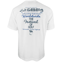 J.Lindeberg Golf T-Shirt - Billy Festival Tee DPWT - White AW25