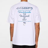 J.Lindeberg Golf T-Shirt - Billy Festival Tee DPWT - White AW25
