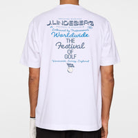 J.Lindeberg Golf T-Shirt - Billy Festival Tee DPWT - White AW25