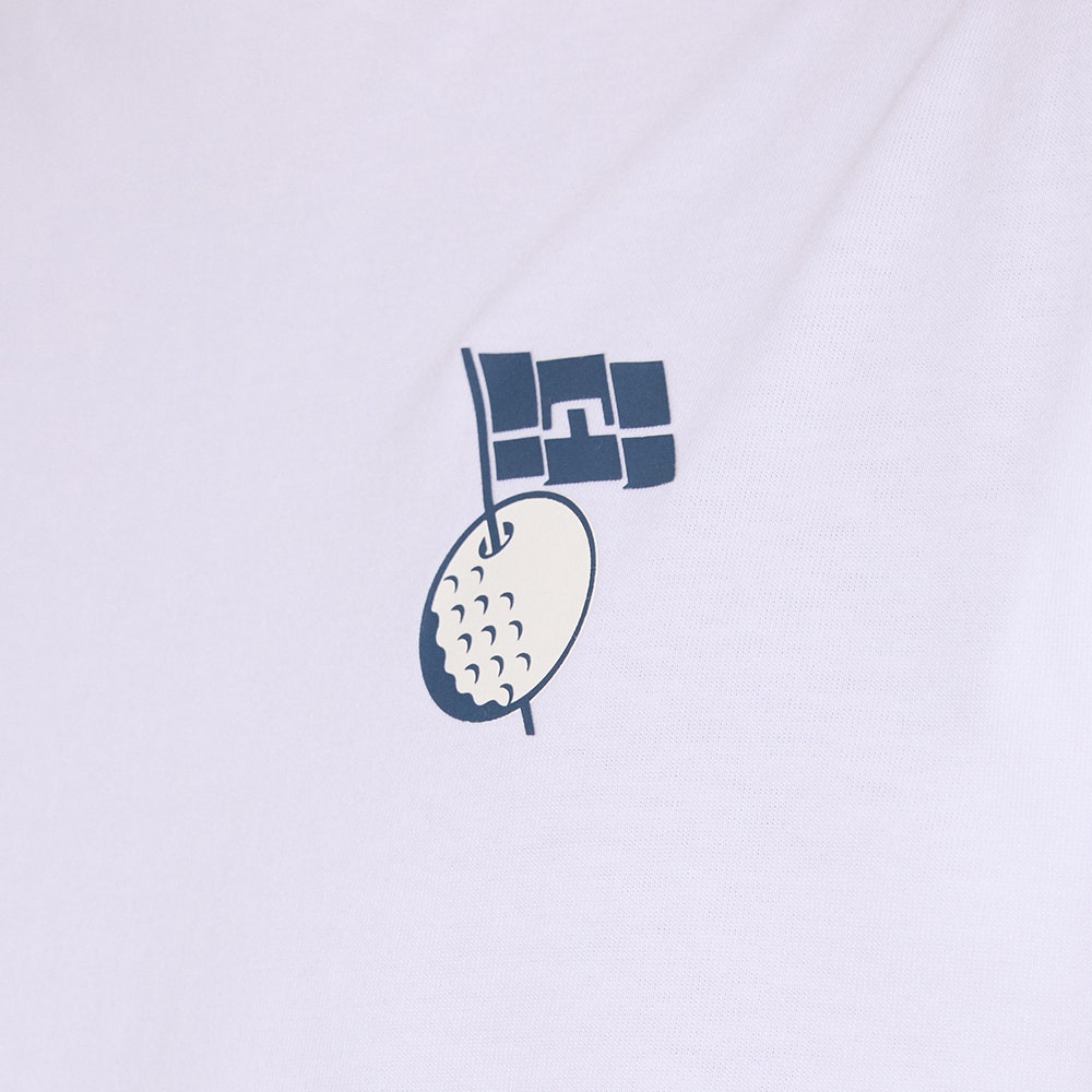 J.Lindeberg Golf T-Shirt - Billy Festival Tee DPWT - White AW25