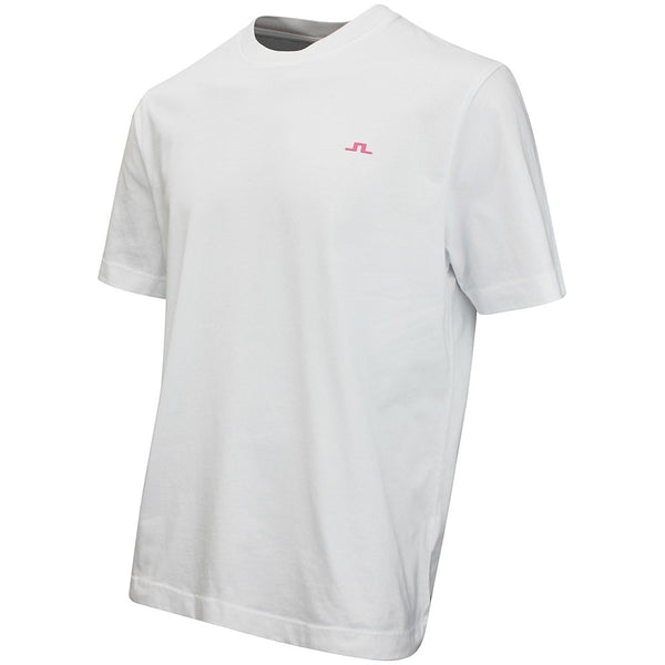 J.Lindeberg Golf T-Shirt - DP FOG Parcie Tee - White AW26