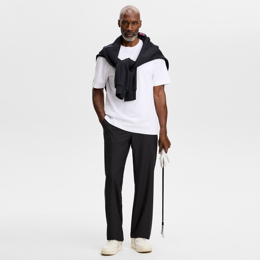 J.Lindeberg Golf T-Shirt - DP FOG Parcie Tee - White AW26