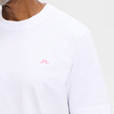 J.Lindeberg Golf T-Shirt - DP FOG Parcie Tee - White AW26