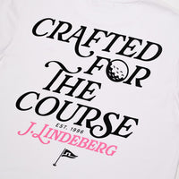 J.Lindeberg Golf T-Shirt - DP FOG Parcie Tee - White AW26