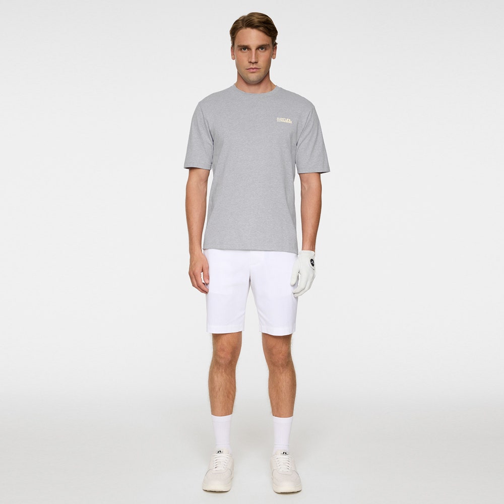 J.Lindeberg Golf T-Shirt - Graphic Tee - Mid Grey Mel. PS26