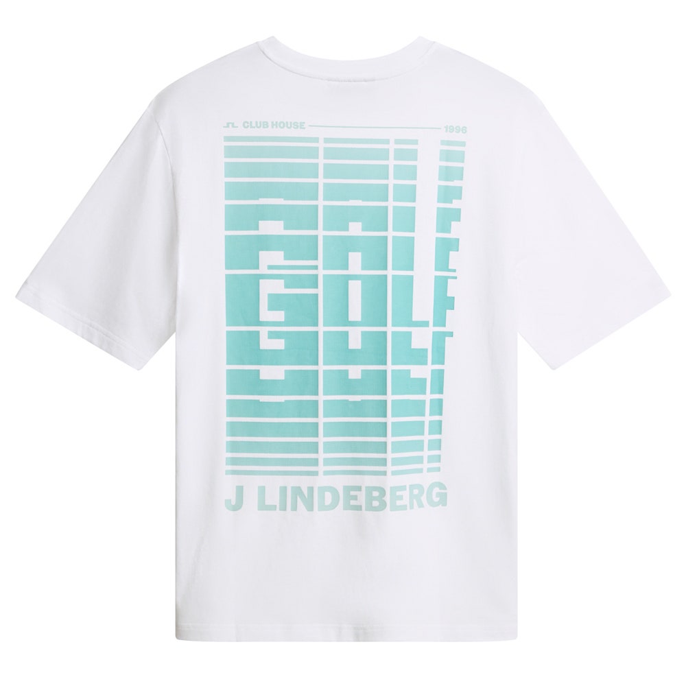 J.Lindeberg Golf T-Shirt - Graphic Tee - White PS26