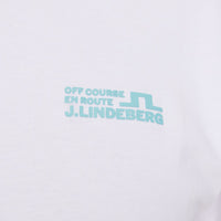 J.Lindeberg Golf T-Shirt - Graphic Tee - White PS26