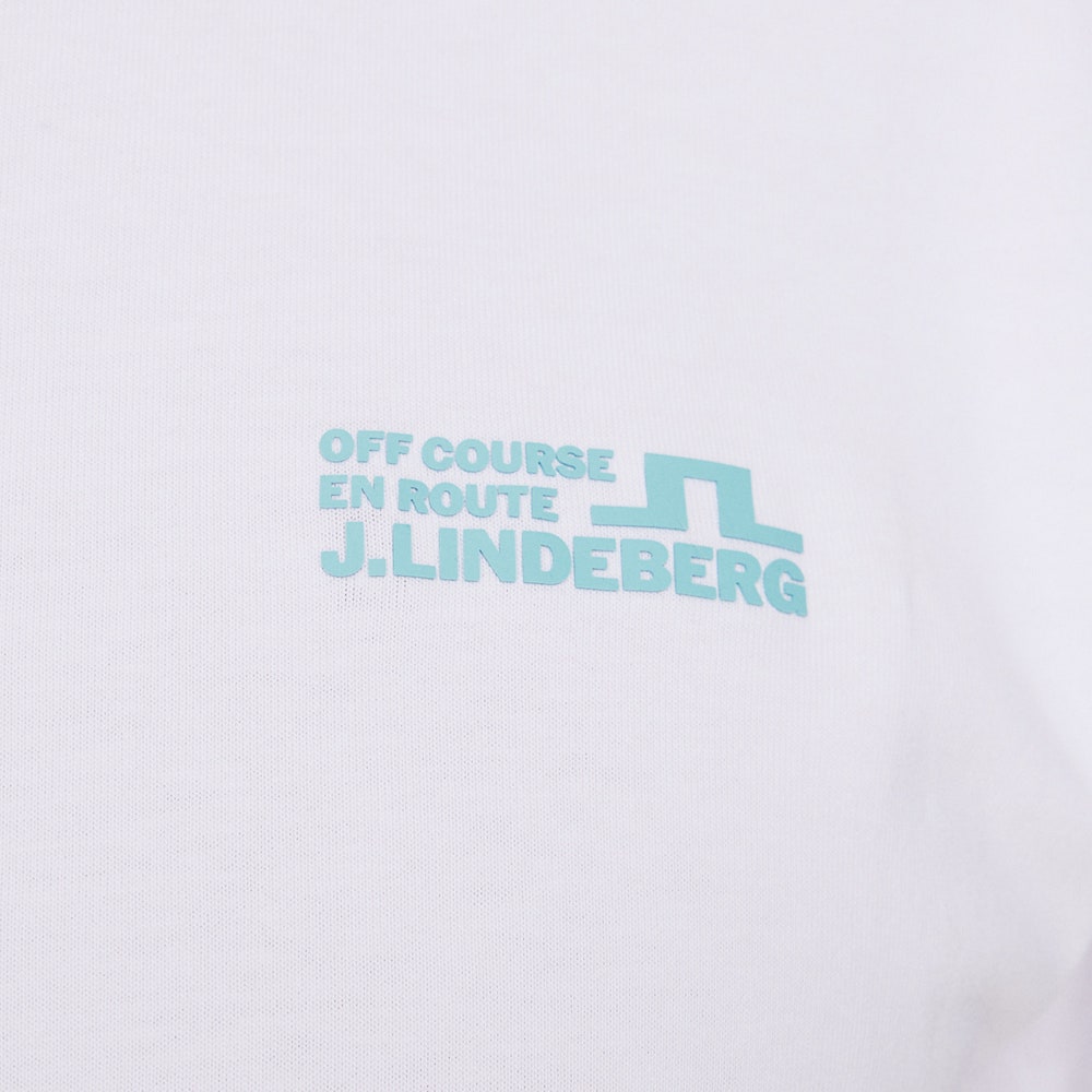 J.Lindeberg Golf T-Shirt - Graphic Tee - White PS26