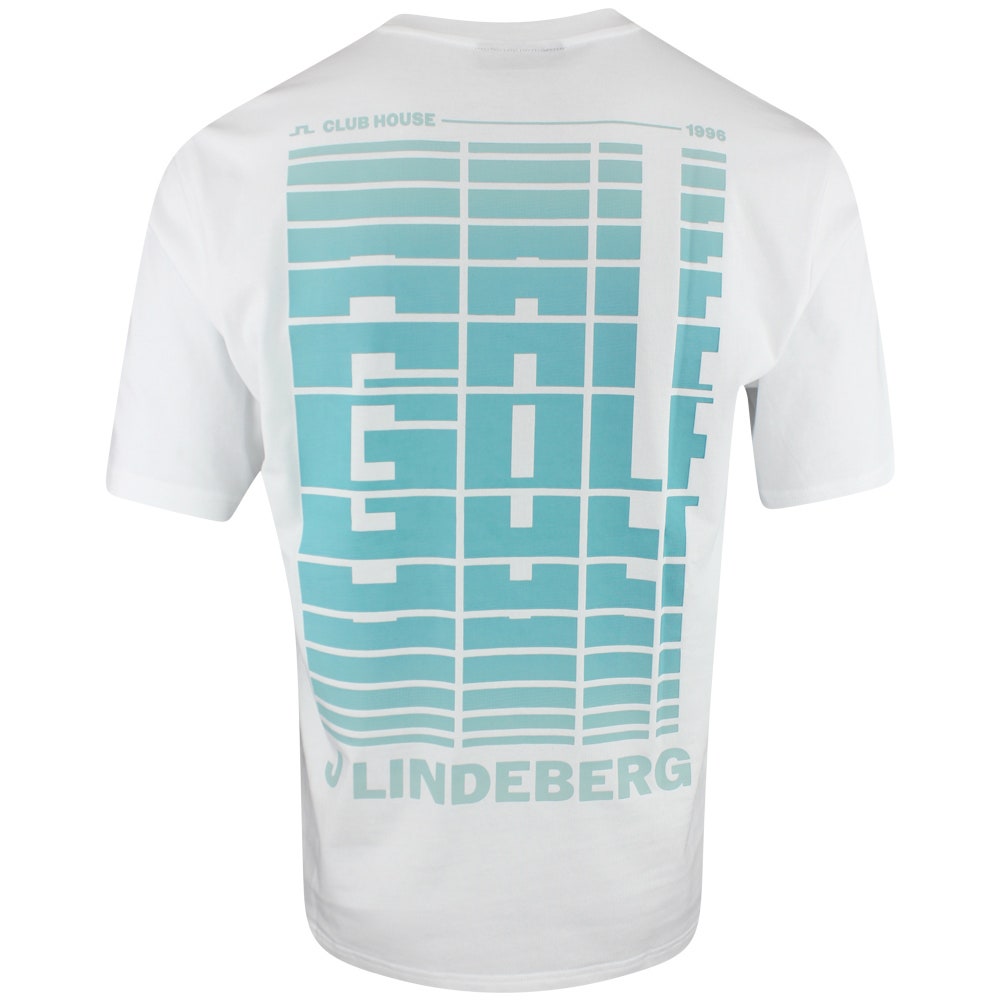 J.Lindeberg Golf T-Shirt - Graphic Tee - White PS26