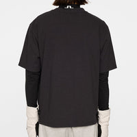 J.Lindeberg Golf T-Shirt - Hale Après Golf Tee - Black Charcoal PS26
