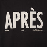 J.Lindeberg Golf T-Shirt - Hale Après Golf Tee - Black Charcoal PS26