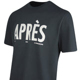 J.Lindeberg Golf T-Shirt - Hale Après Golf Tee - Black Charcoal PS26