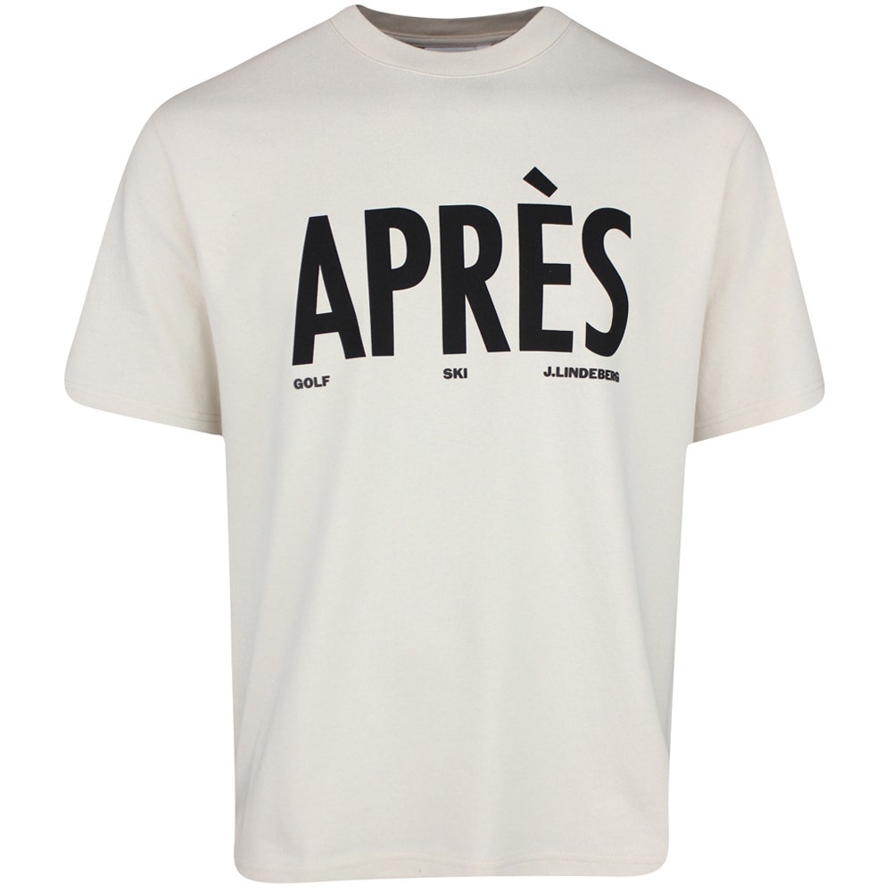 J.Lindeberg Golf T-Shirt - Hale Après Golf Tee - Moonbeam PS26