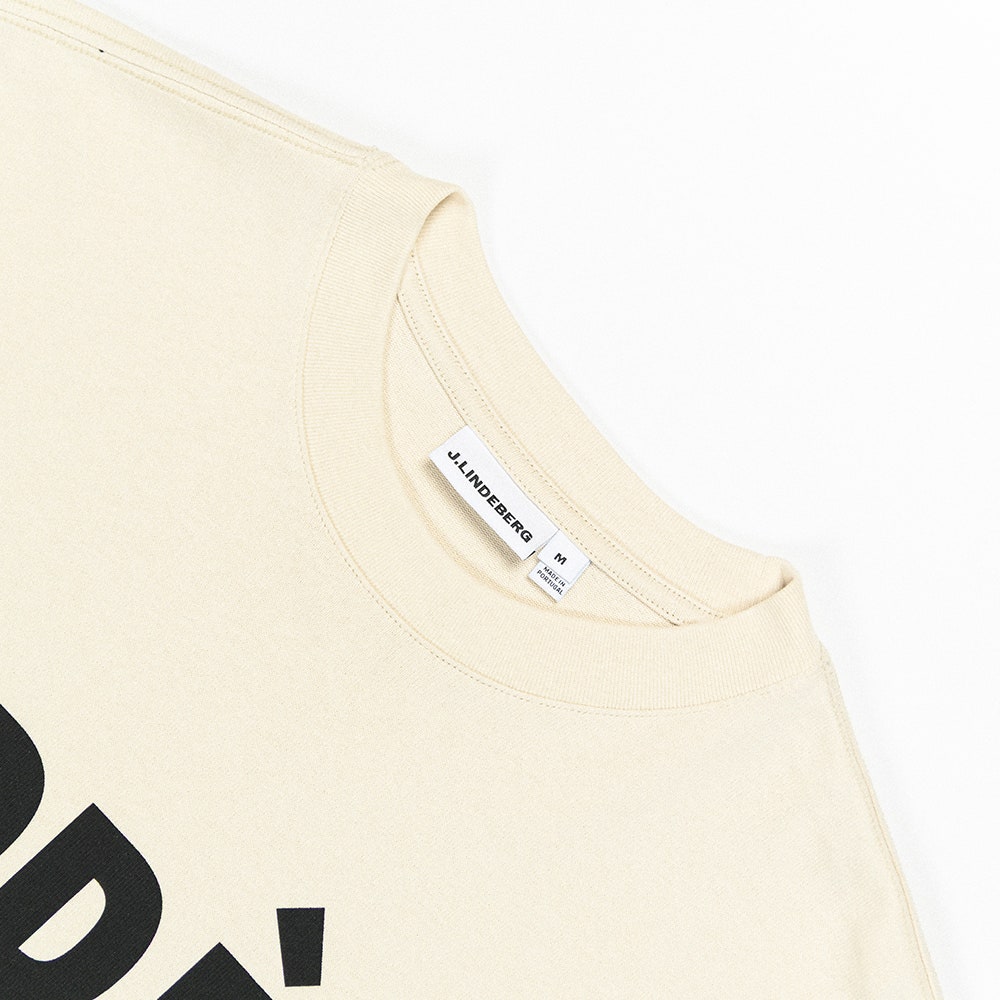 J.Lindeberg Golf T-Shirt - Hale Après Golf Tee - Moonbeam PS26