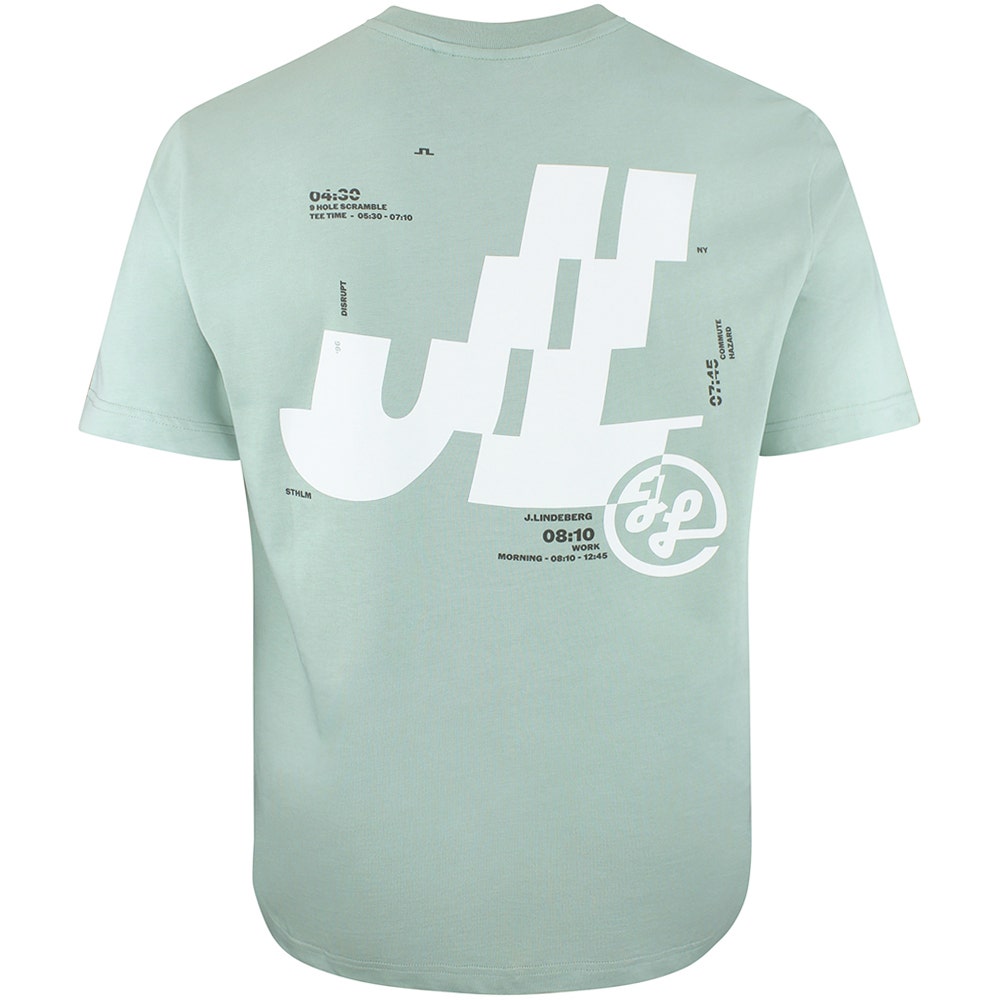 J.Lindeberg Golf T-Shirt - Parcie Seasonal Tee - Jadeite SS26