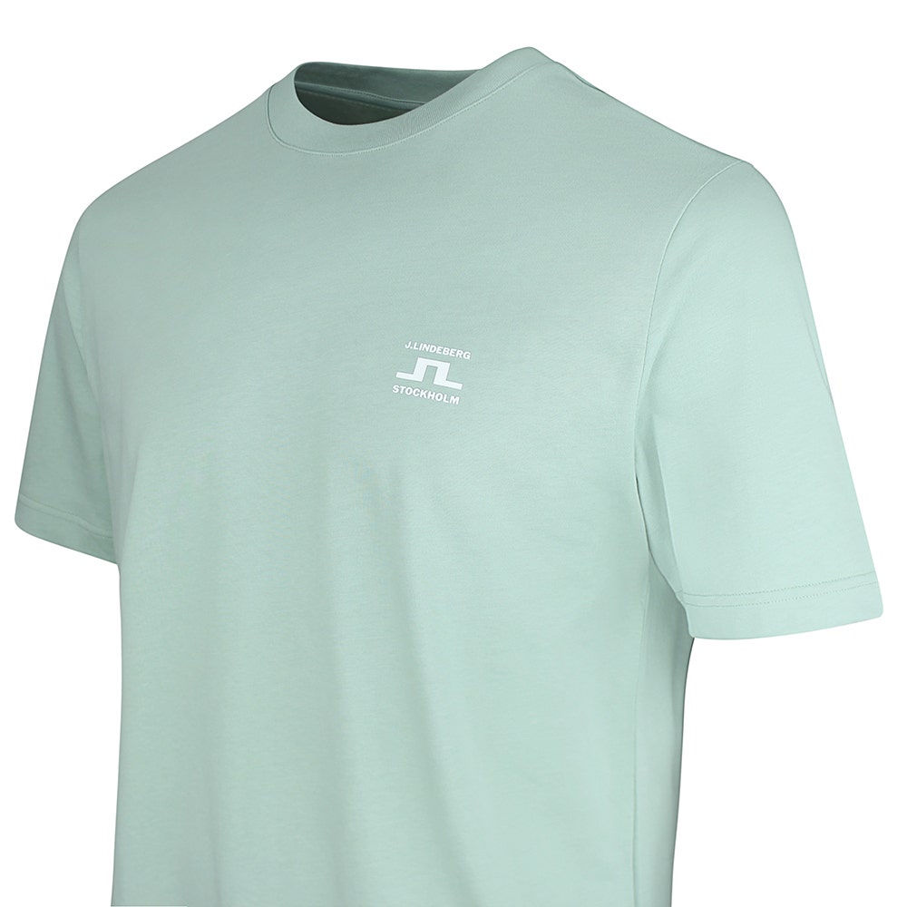 J.Lindeberg Golf T-Shirt - Parcie Seasonal Tee - Jadeite SS26