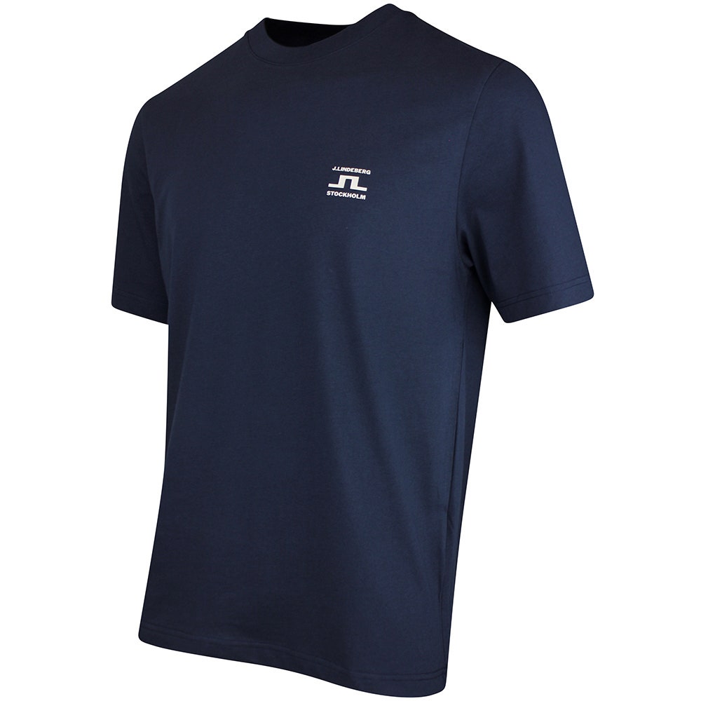 J.Lindeberg Golf T-Shirt - Parcie Seasonal Tee - JL Navy SS26