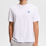 J.Lindeberg Golf T-Shirt - Parcie Seasonal Tee - White SS26
