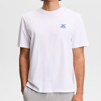J.Lindeberg Golf T-Shirt - Parcie Seasonal Tee - White SS26