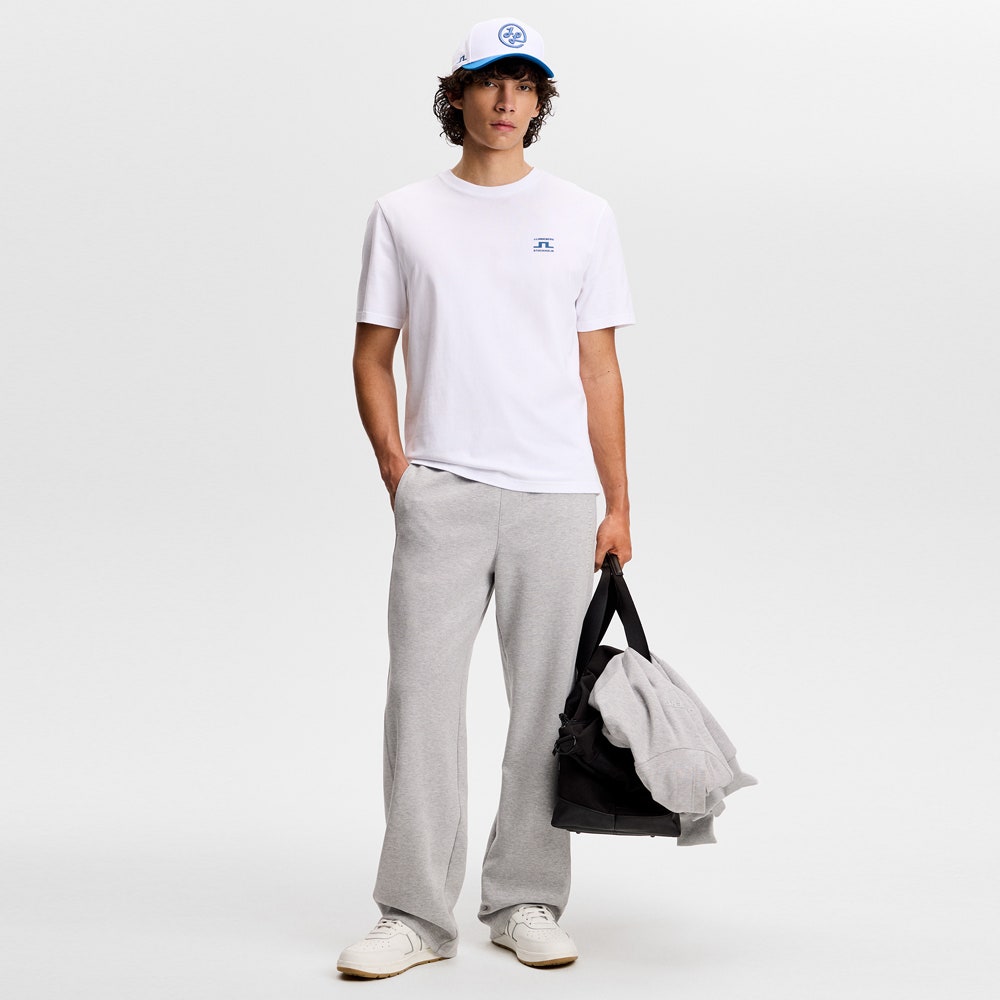 J.Lindeberg Golf T-Shirt - Parcie Seasonal Tee - White SS26