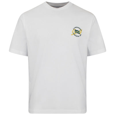 J.Lindeberg Golf T-Shirt - Parcie Tour Tee - White SS26