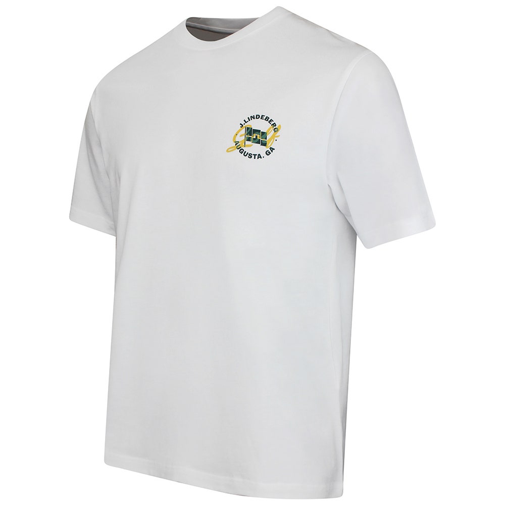 J.Lindeberg Golf T-Shirt - Parcie Tour Tee - White SS26
