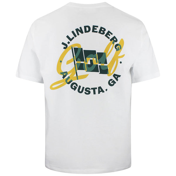 J.Lindeberg Golf T-Shirt - Parcie Tour Tee - White SS26