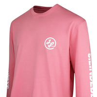 J.Lindeberg Golf T-Shirt - Walsh LS Print Tee - Flamingo Plume SS26