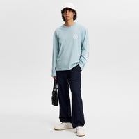 J.Lindeberg Golf T-Shirt - Walsh LS Print Tee - Forget-Me-Not SS26
