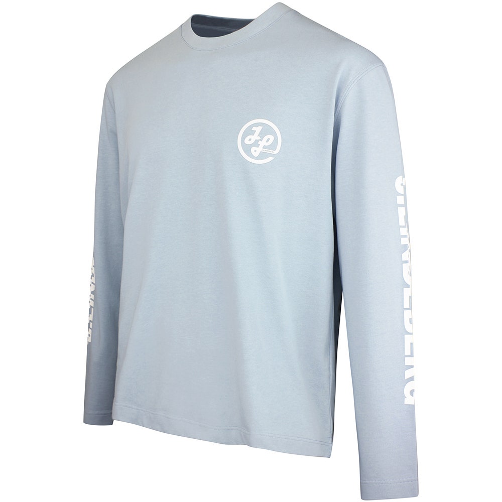 J.Lindeberg Golf T-Shirt - Walsh LS Print Tee - Forget-Me-Not SS26