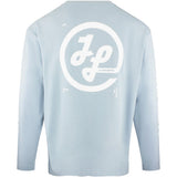 J.Lindeberg Golf T-Shirt - Walsh LS Print Tee - Forget-Me-Not SS26