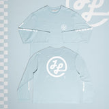 J.Lindeberg Golf T-Shirt - Walsh LS Print Tee - Forget-Me-Not SS26