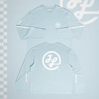 J.Lindeberg Golf T-Shirt - Walsh LS Print Tee - Forget-Me-Not SS26