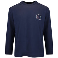 J.Lindeberg Golf T-Shirt - Walsh LS Print Tee - JL Navy AW26