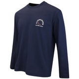 J.Lindeberg Golf T-Shirt - Walsh LS Print Tee - JL Navy AW26