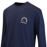 J.Lindeberg Golf T-Shirt - Walsh LS Print Tee - JL Navy AW26