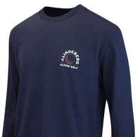 J.Lindeberg Golf T-Shirt - Walsh LS Print Tee - JL Navy AW26