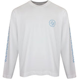J.Lindeberg Golf T-Shirt - Walsh LS Print Tee - White SS26