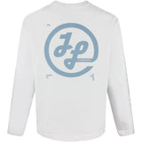 J.Lindeberg Golf T-Shirt - Walsh LS Print Tee - White SS26