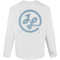 J.Lindeberg Golf T-Shirt - Walsh LS Print Tee - White SS26