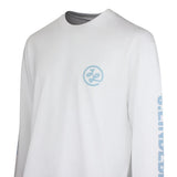 J.Lindeberg Golf T-Shirt - Walsh LS Print Tee - White SS26