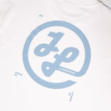 J.Lindeberg Golf T-Shirt - Walsh LS Print Tee - White SS26