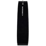 J.Lindeberg Golf Towel - Drohen Tri-Fold - Black AW26
