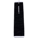 J.Lindeberg Golf Towel - Drohen Tri-Fold - Black AW26