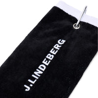 J.Lindeberg Golf Towel - Drohen Tri-Fold - Black AW26