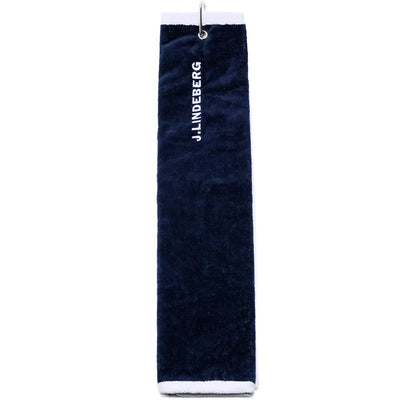 J.Lindeberg Golf Towel - Drohen Tri-Fold - JL Navy AW26