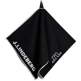 J.Lindeberg Golf Towel - JL Microfibre - Black SS26
