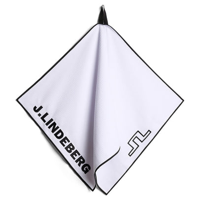 J.Lindeberg Golf Towel - JL Microfibre - White SS26