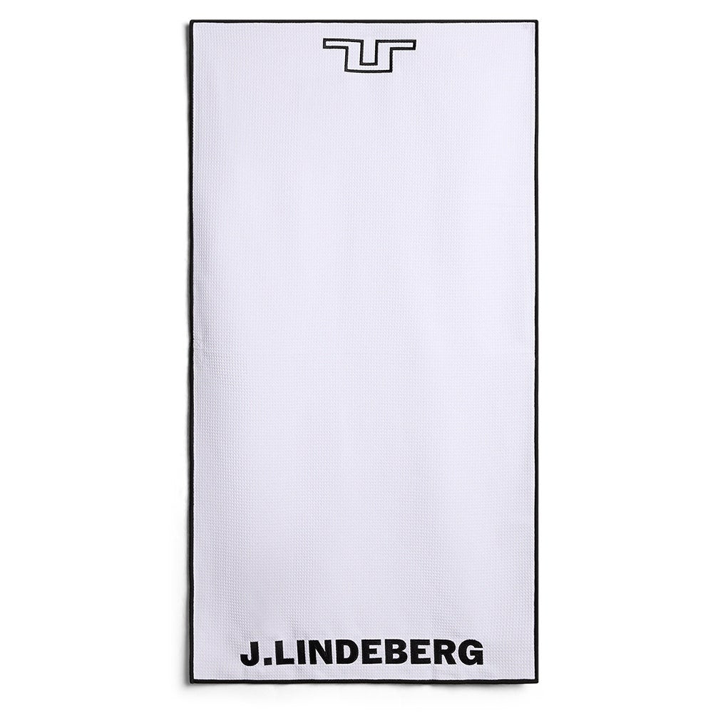 J.Lindeberg Golf Towel - JL Microfibre - White SS26